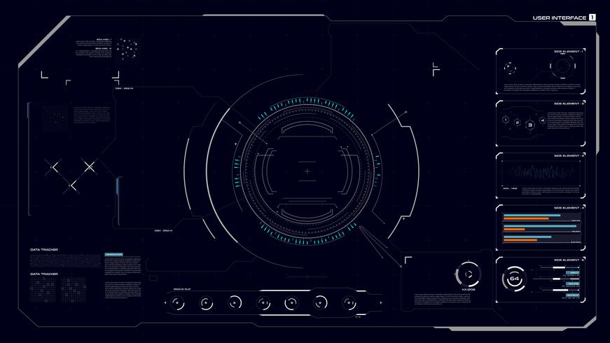hud gui gränssnitt 001 vektor
