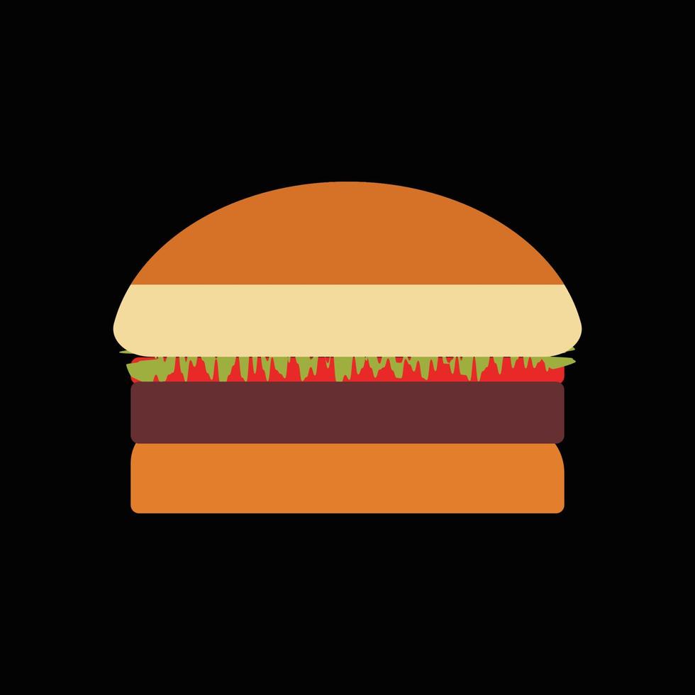 Burger Vektor-Illustration vektor