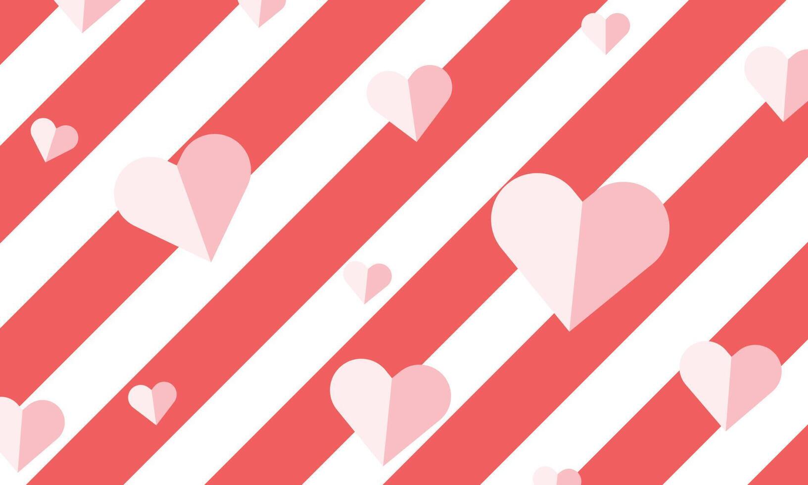 valentine hintergrundillustration mit den herzförmigen dekorationen vektor