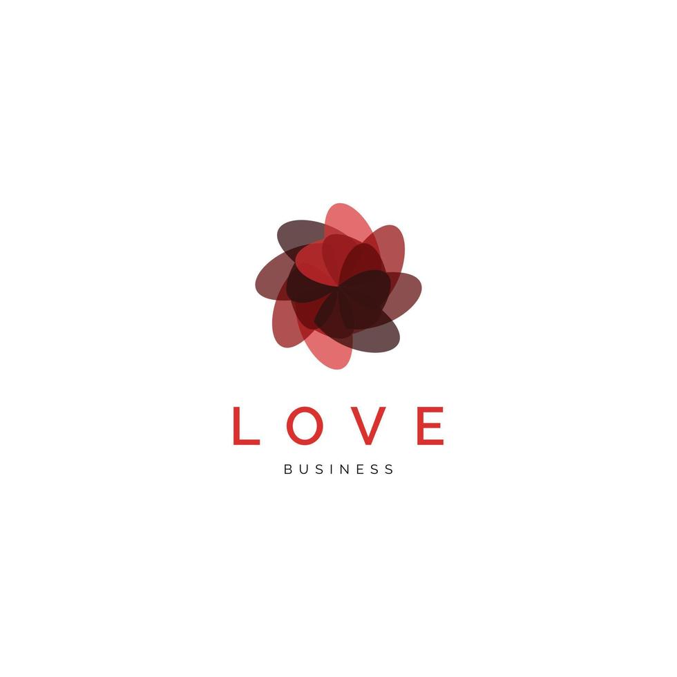 Inspiration für das Design des Liebessymbol-Logos vektor