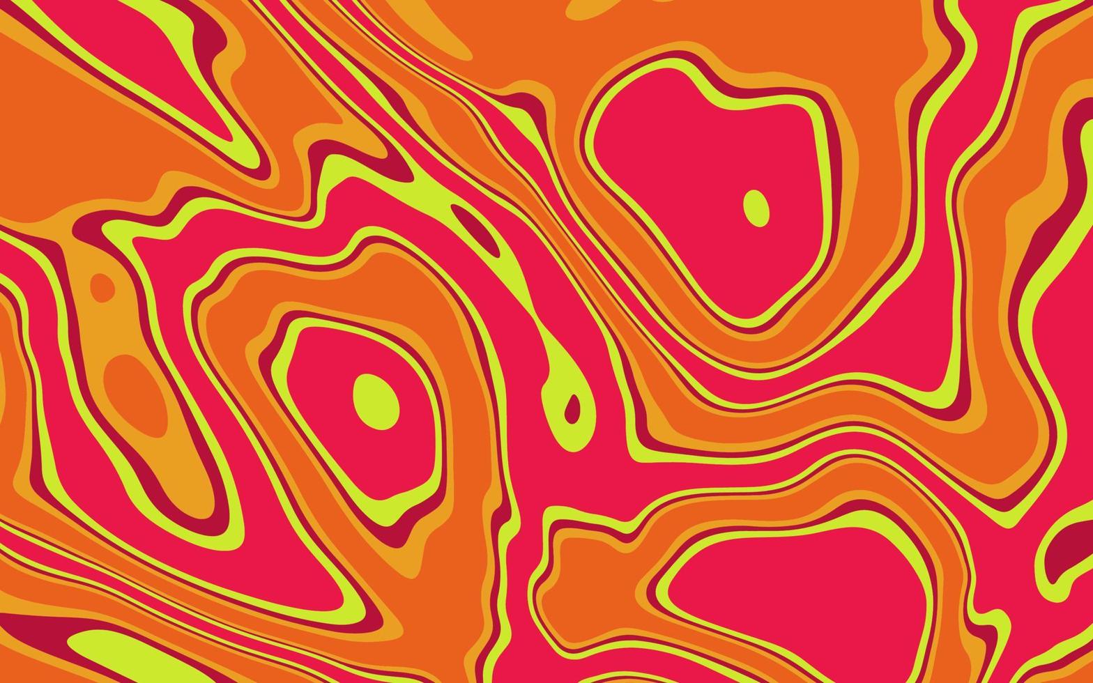 handgezeichneter flacher psychedelischer grooviger Hintergrund vektor