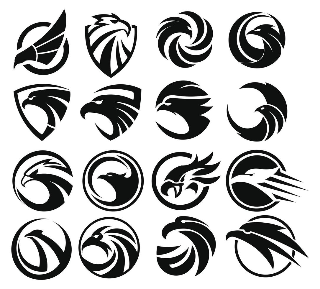 eagle bird logotyp vektor mall. affärslogotyp koncept