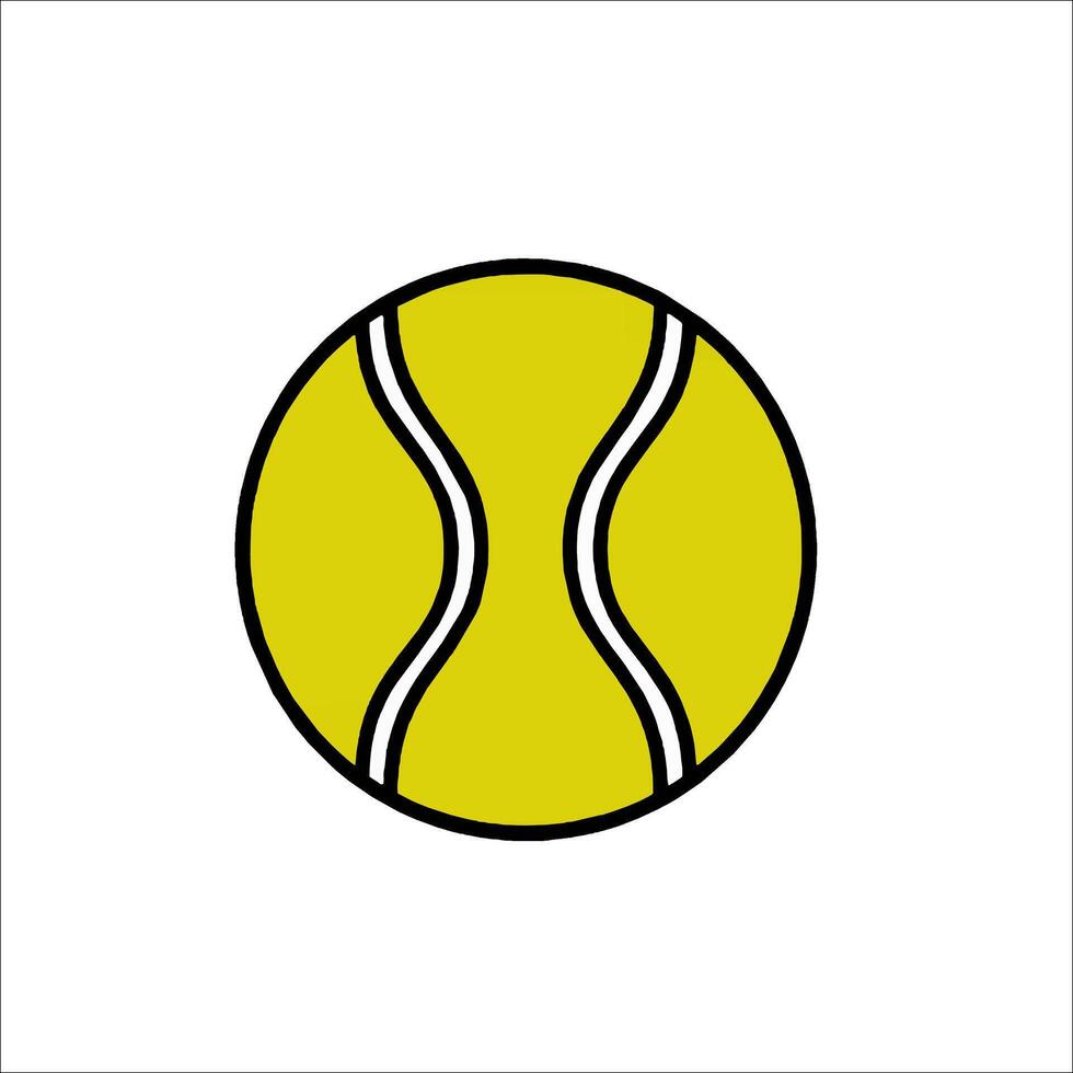 Tennisball-Symbol vektor