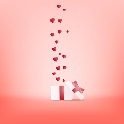 Kreative glückliche Valentinstagpostkarten-Vektorillustration. vektor