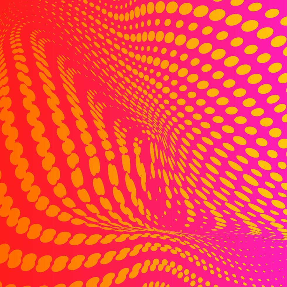 3d abstrakt monokrom bakgrund med prickmönster vektordesign, tekniktema, dimensionellt prickat flöde i perspektiv, big data, nanoteknik. vektor