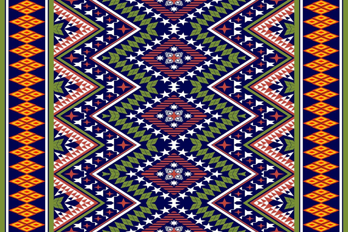 geometrische ethnische orientalische traditionelle pattern.figur stammesstickerei style.design für tapete, kleidung, verpackung, stoff, vektorillustration vektor