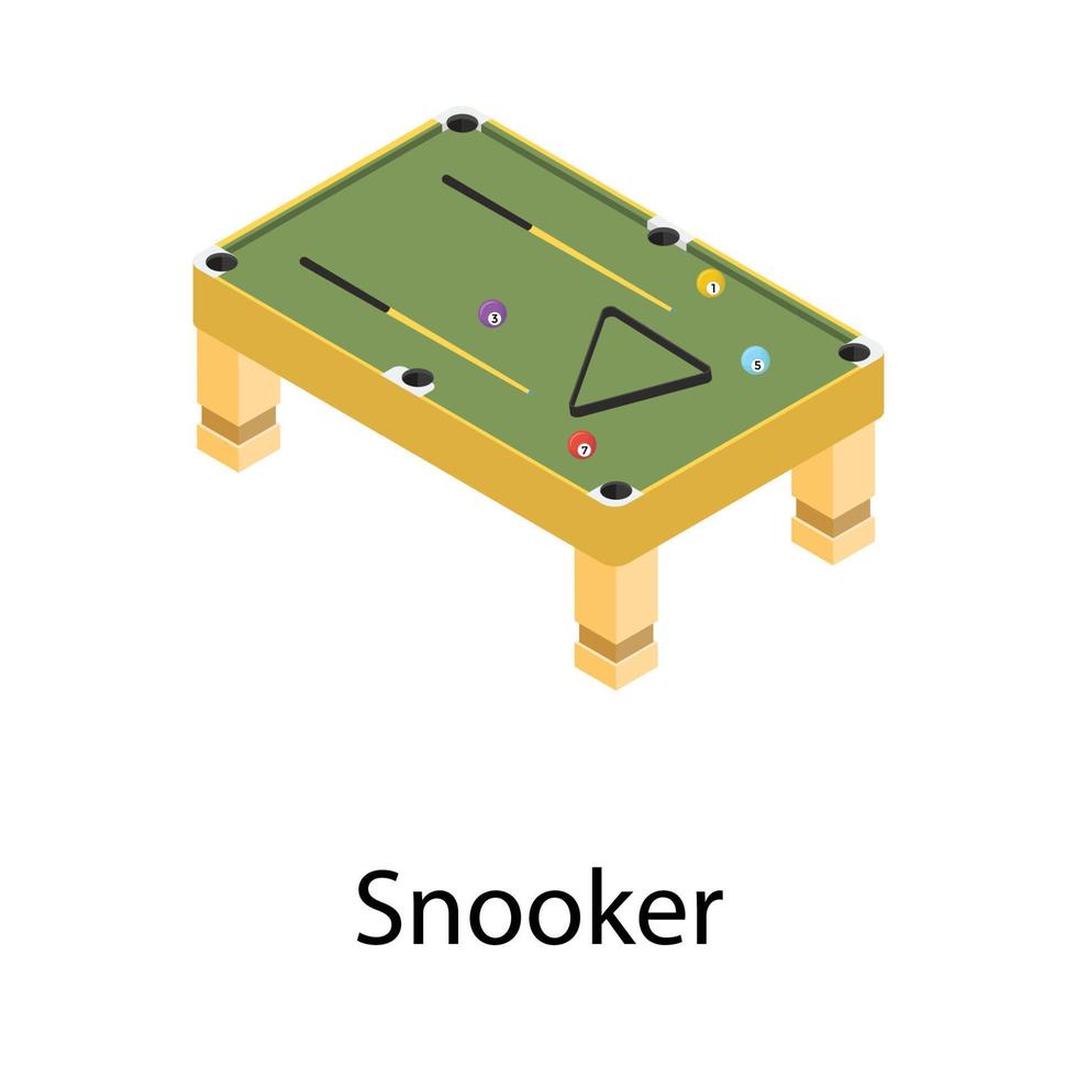trendige Snooker-Konzepte vektor