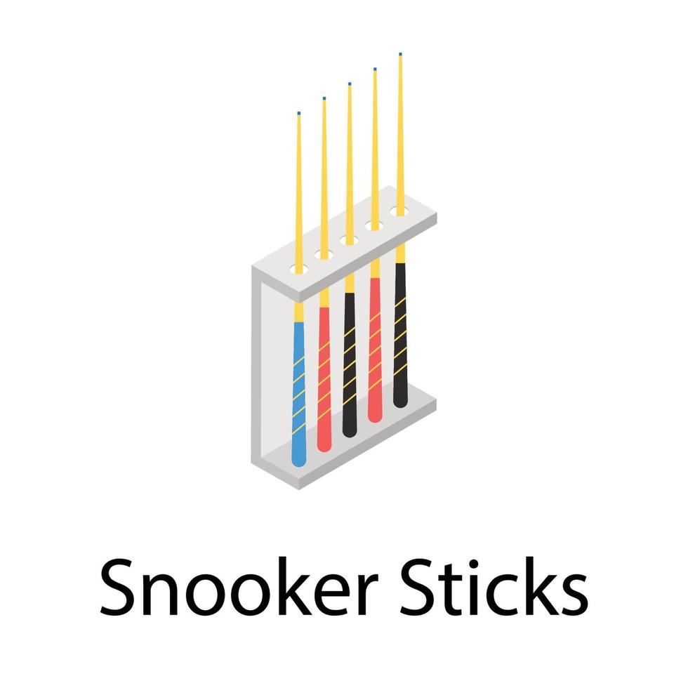 Snooker-Sticks-Konzepte vektor