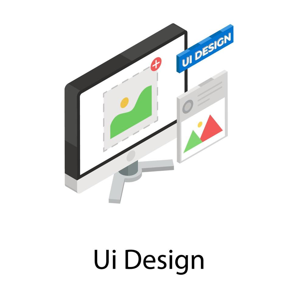 UI-Designkonzepte vektor