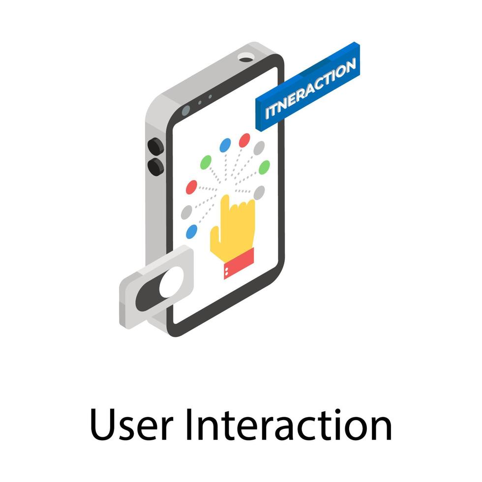 Benutzerinteraktionskonzepte vektor