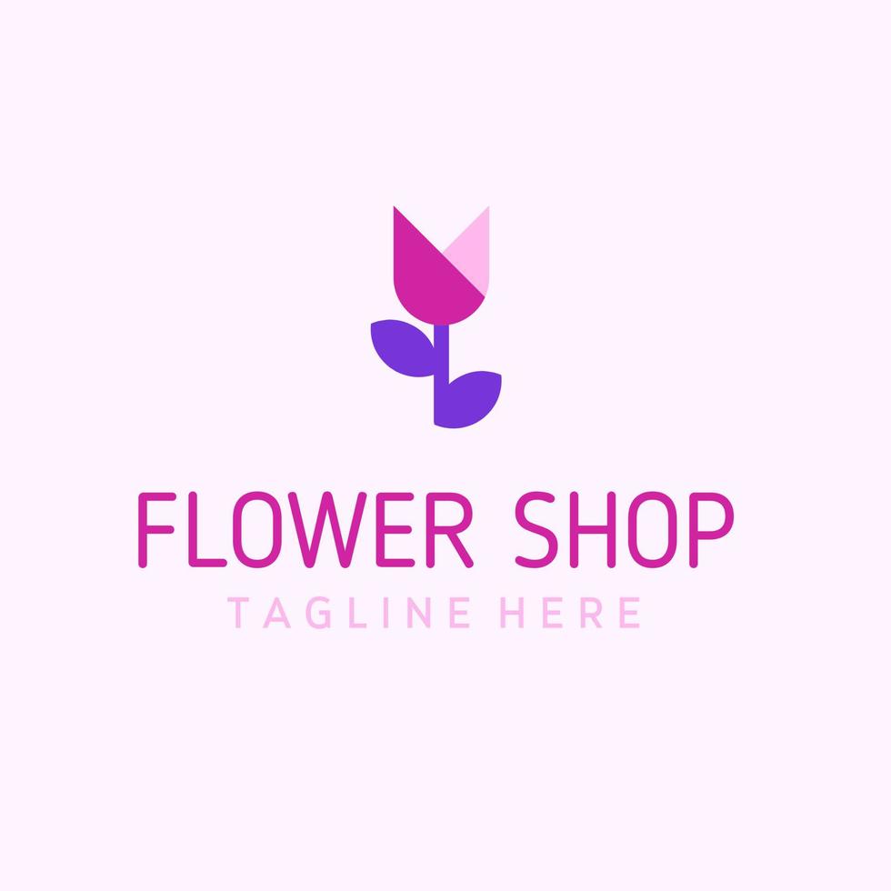 kreatives Logodesign Rosen, Blätter, Stängel, Pflanzen, Blumenläden, vektor