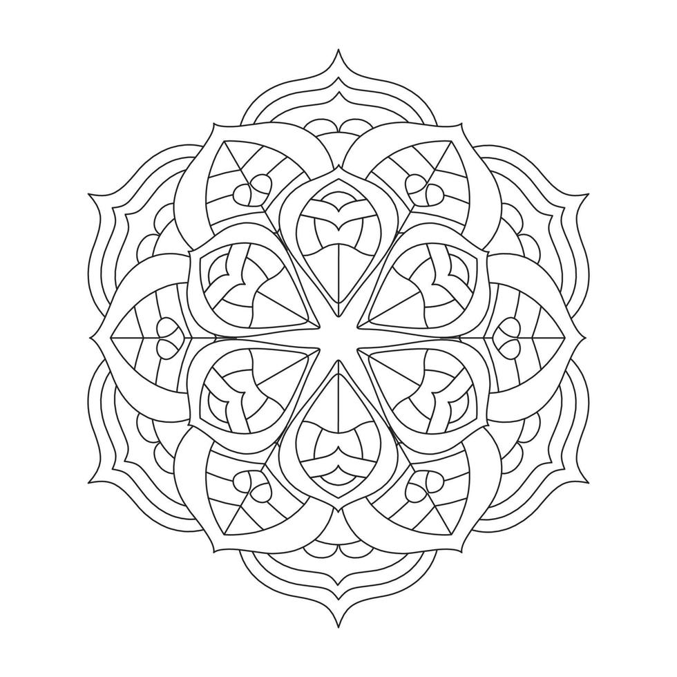 mandala malbuch kdp interieur vektor