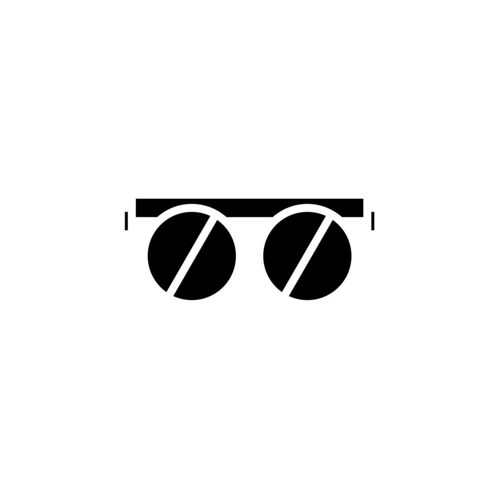 Brillen, Sonnenbrillen, Brillen, Brillen solide Symbol, Vektor, Illustration, Logo-Vorlage. für viele Zwecke geeignet. vektor