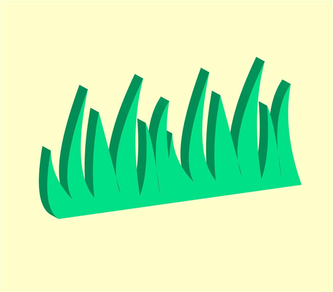 3D-ikon vektor gröna löv, naturtema, bäst för dina dekorationsegenskapsbilder