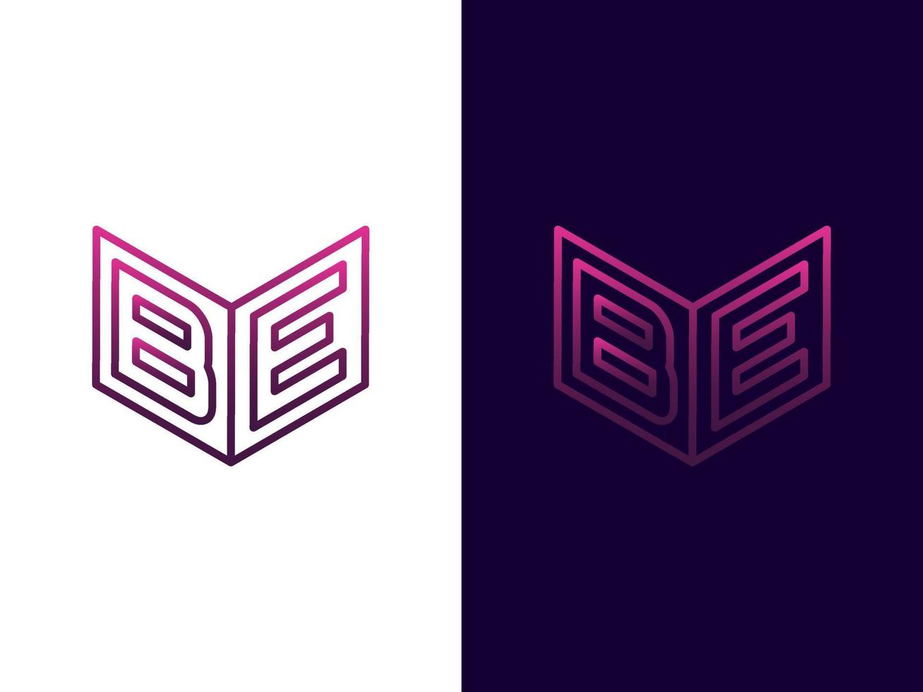 initial bokstav vara minimalistisk och modern 3d-logotypdesign vektor