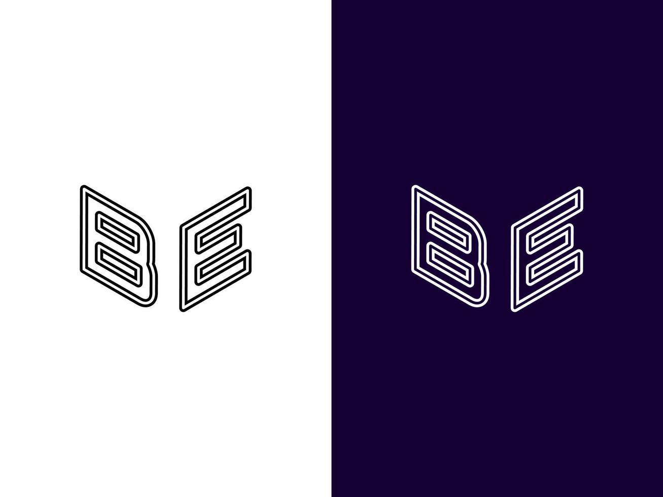 initial bokstav vara minimalistisk och modern 3d-logotypdesign vektor
