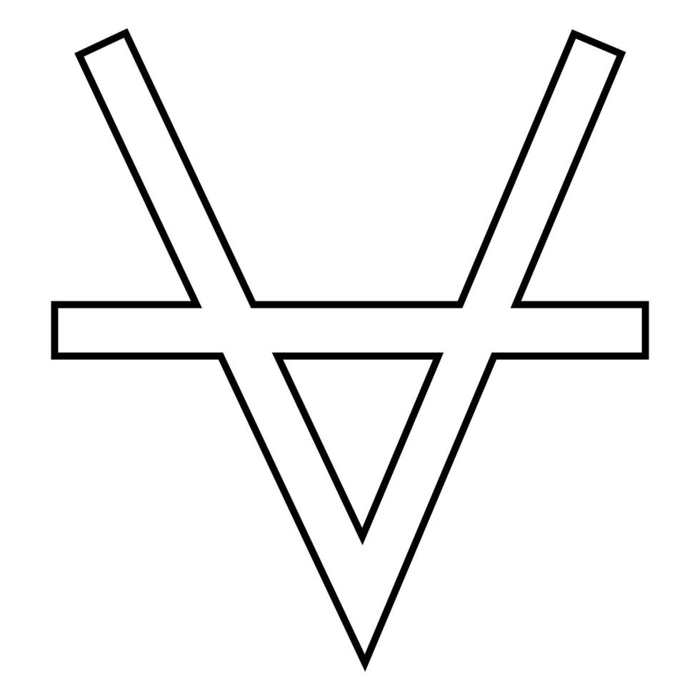 Bull Sumbol Symbol Farbe schwarz Abbildung Flat Style simple Image vektor