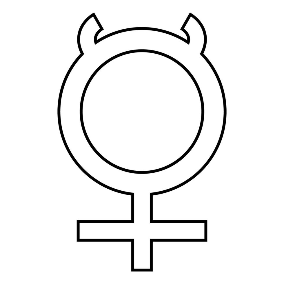 kvicksilver symbol ikon svart färg illustration platt stil enkel bild vektor