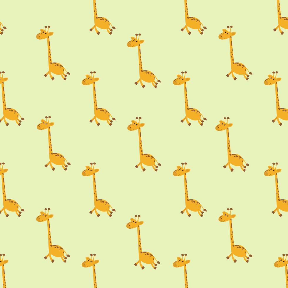 mönster med giraffer. illustration för design, tryckning på föremål. vektor