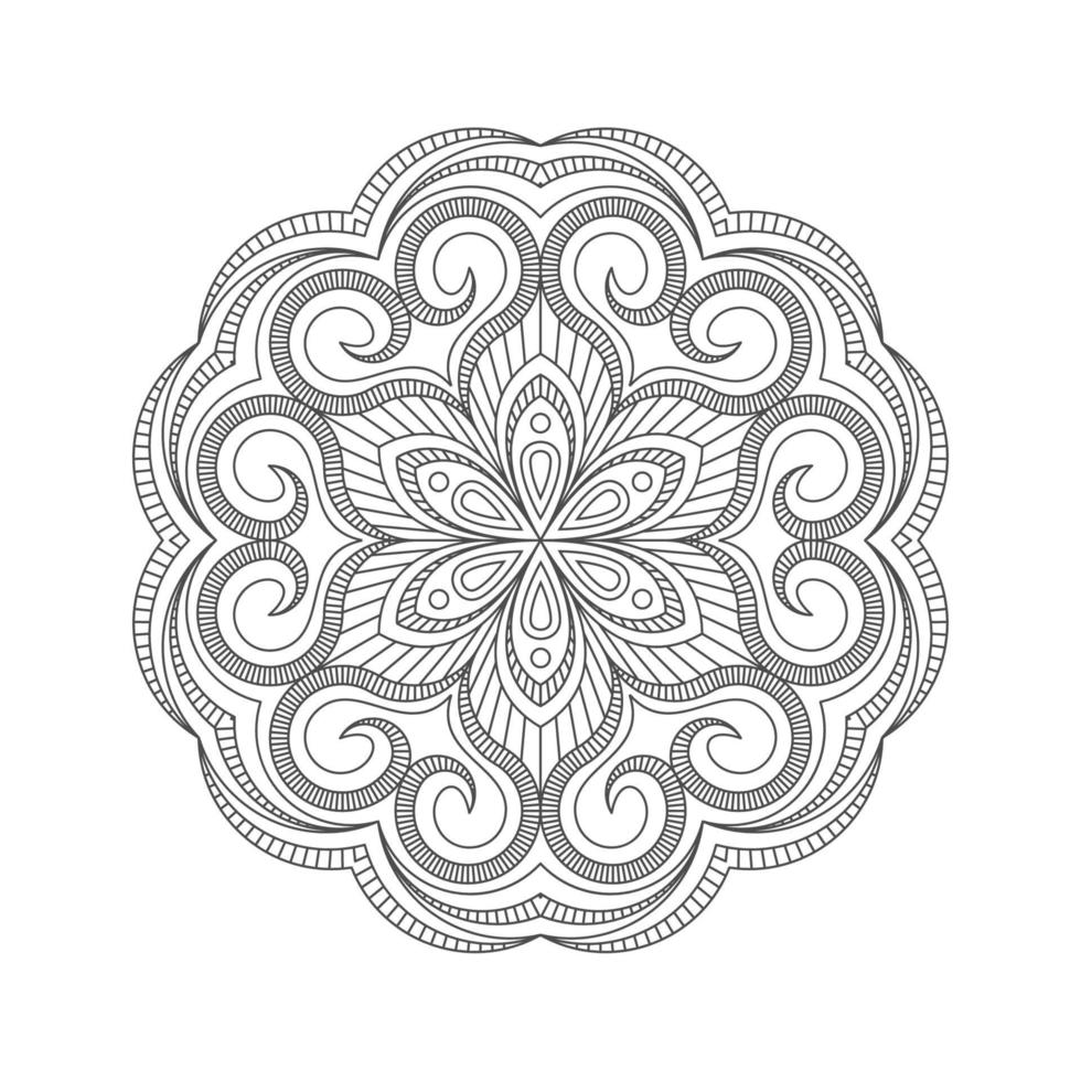 Mandala-Kunstdekoration vektor
