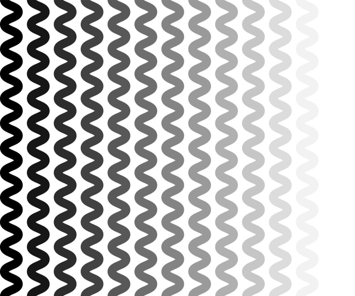 sicksack linjer mönster. svart vågig linje på vit bakgrund. abstrakt våg vektor illustration. digitalt papper för sidfyllningar, webbdesign, textiltryck. vektor konst.
