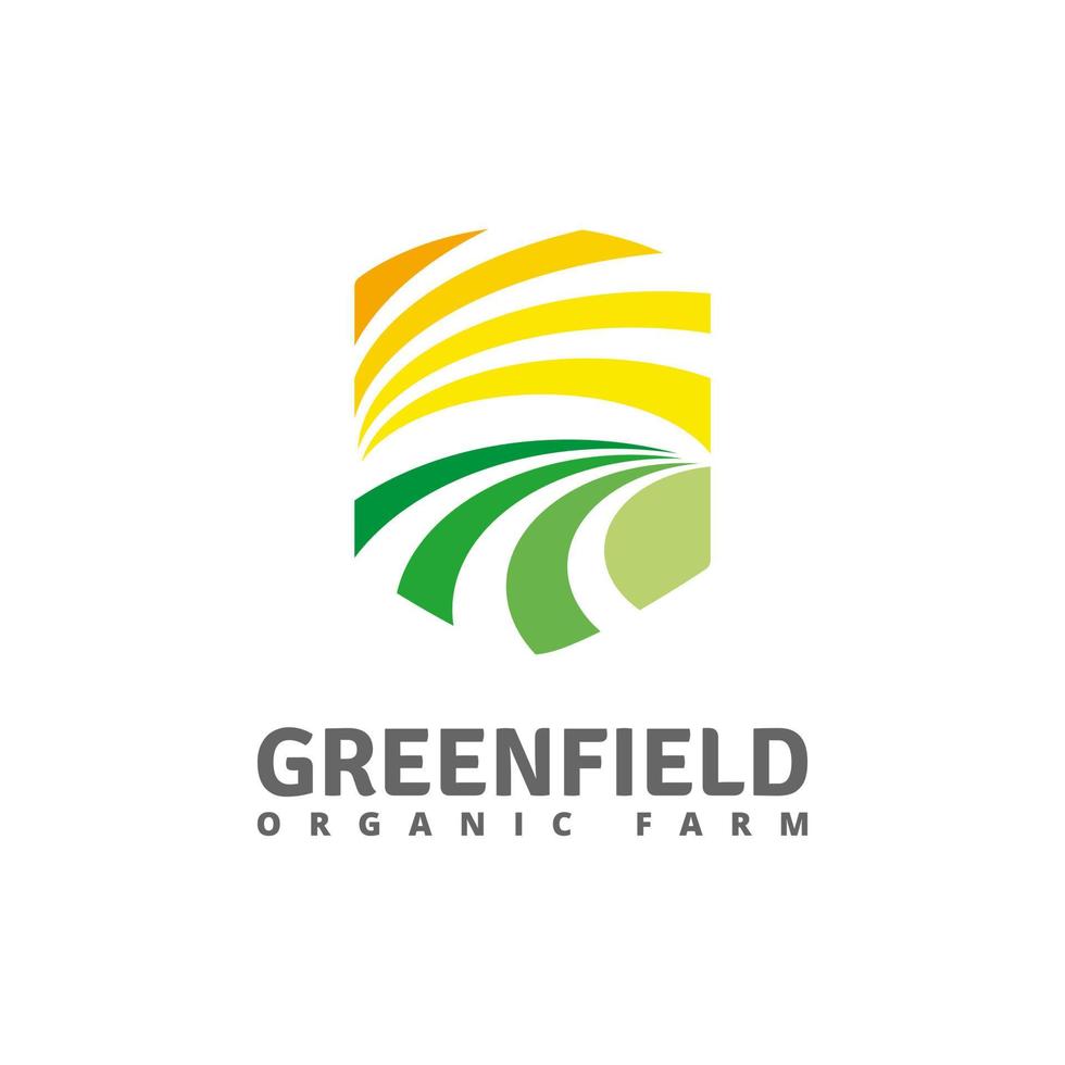 greenfield farm logotyp vektor