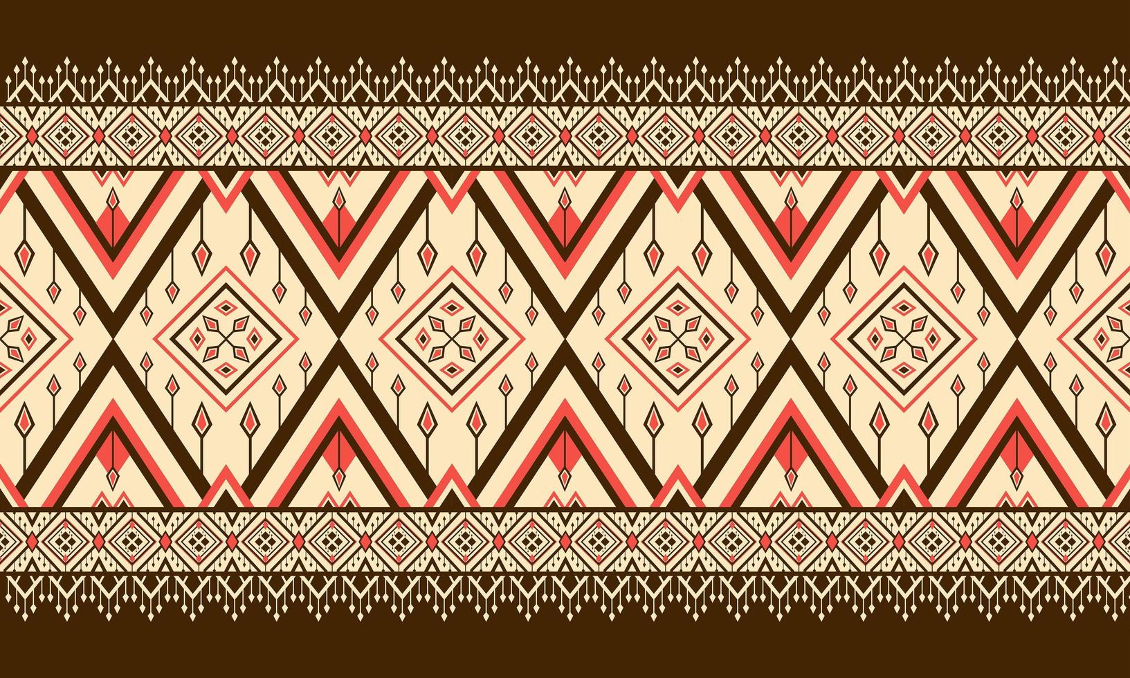 geometriska etniska mönster broderi .matta, tapeter, kläder, omslag, batik, tyg, vektor illustration broderi stil.