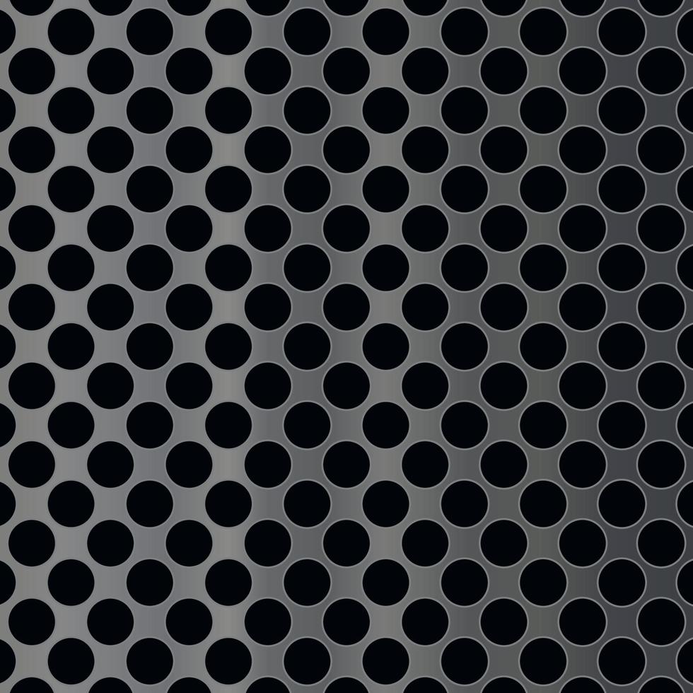 perforerade prickar metallgolv sömlösa mönster stålindustrin järn golv textur bakgrund rostfritt rutnät vektor