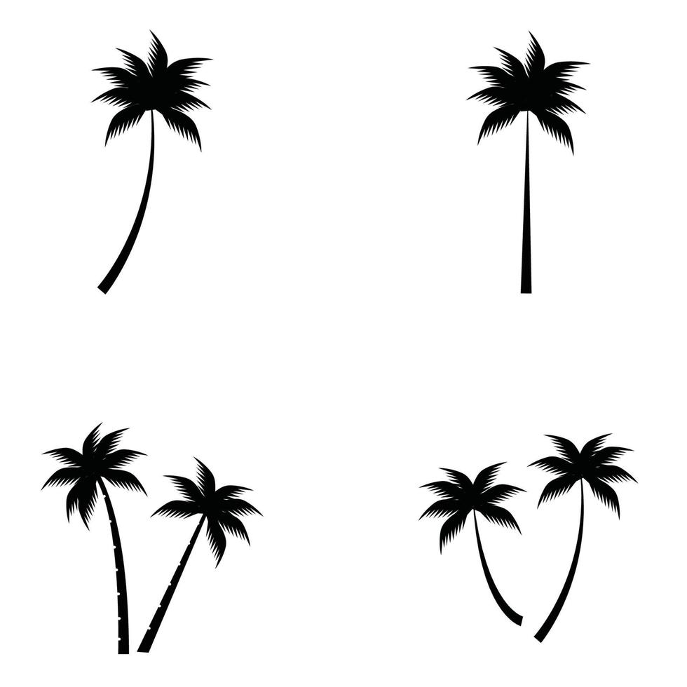 Kokosnussbaum-Symbol-Vektor-Illustration vektor