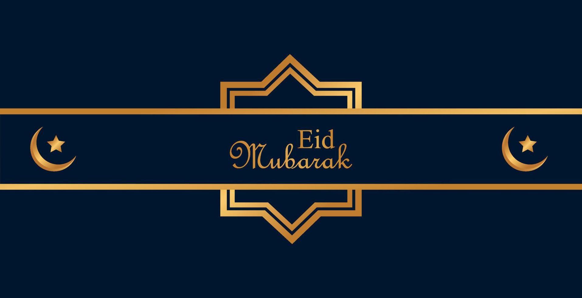 eid mubarak bakgrundsdesign, modern islamisk banderoll, fasta, webb, affisch, flygblad, reklamillustrationsdesign vektor