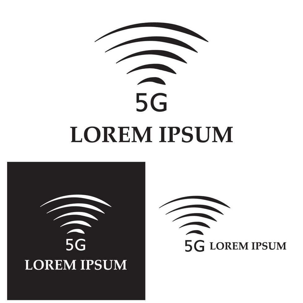 5g ikon mall vektor logotyp illustration