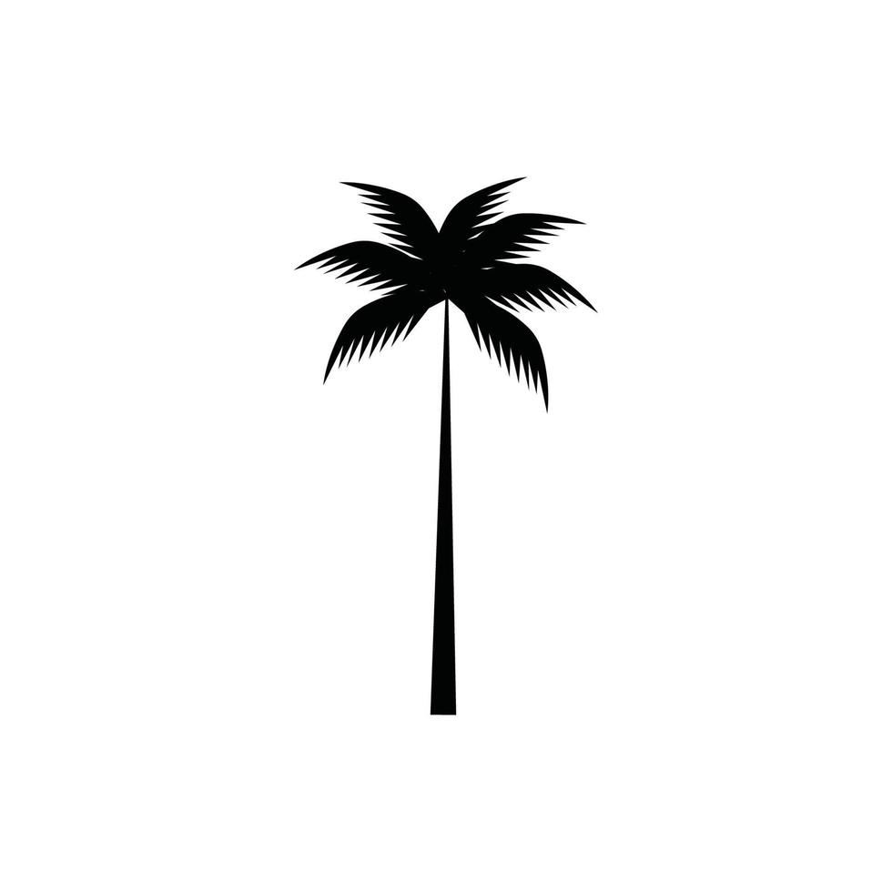 kokospalmer ikon vektorillustration vektor