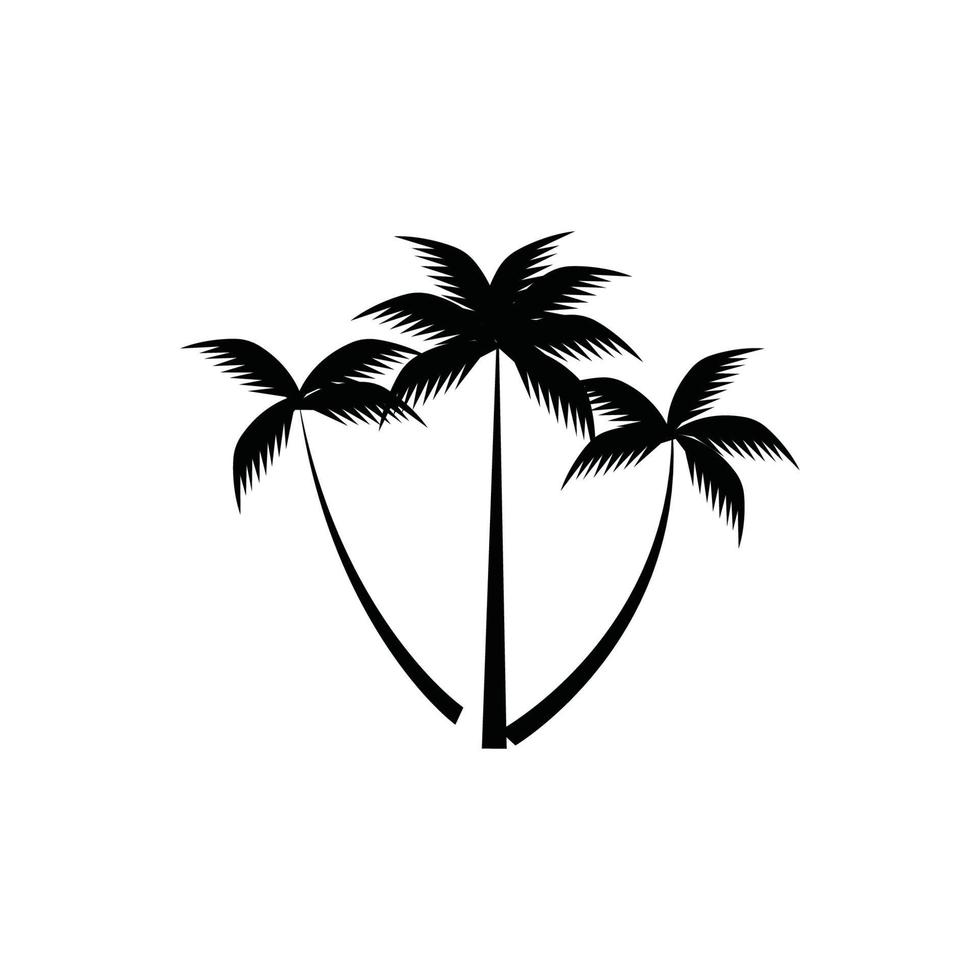 Kokosnussbaum-Symbol-Vektor-Illustration vektor