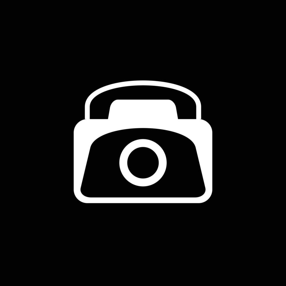 Logo Kamera Telefon minimalistisch Symbol Vektor Symbol flache Bauweise