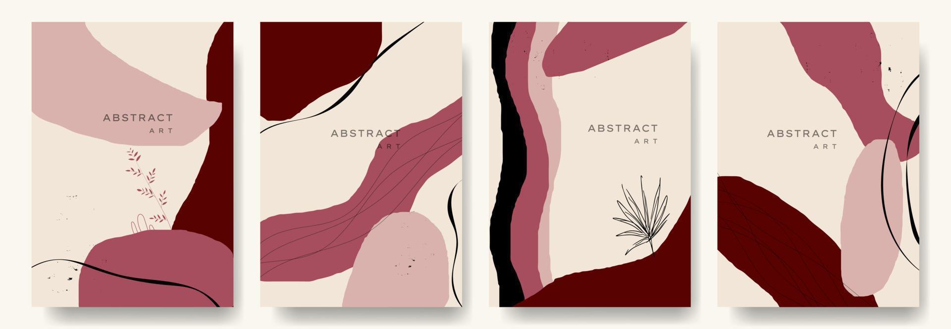 modern abstrakt vektor backgrounds.minimal trendig stil. olika former ställa in designmallar bra för bakgrundskort hälsning tapeter broschyr flygblad inbjudan och andra. vektor illustration