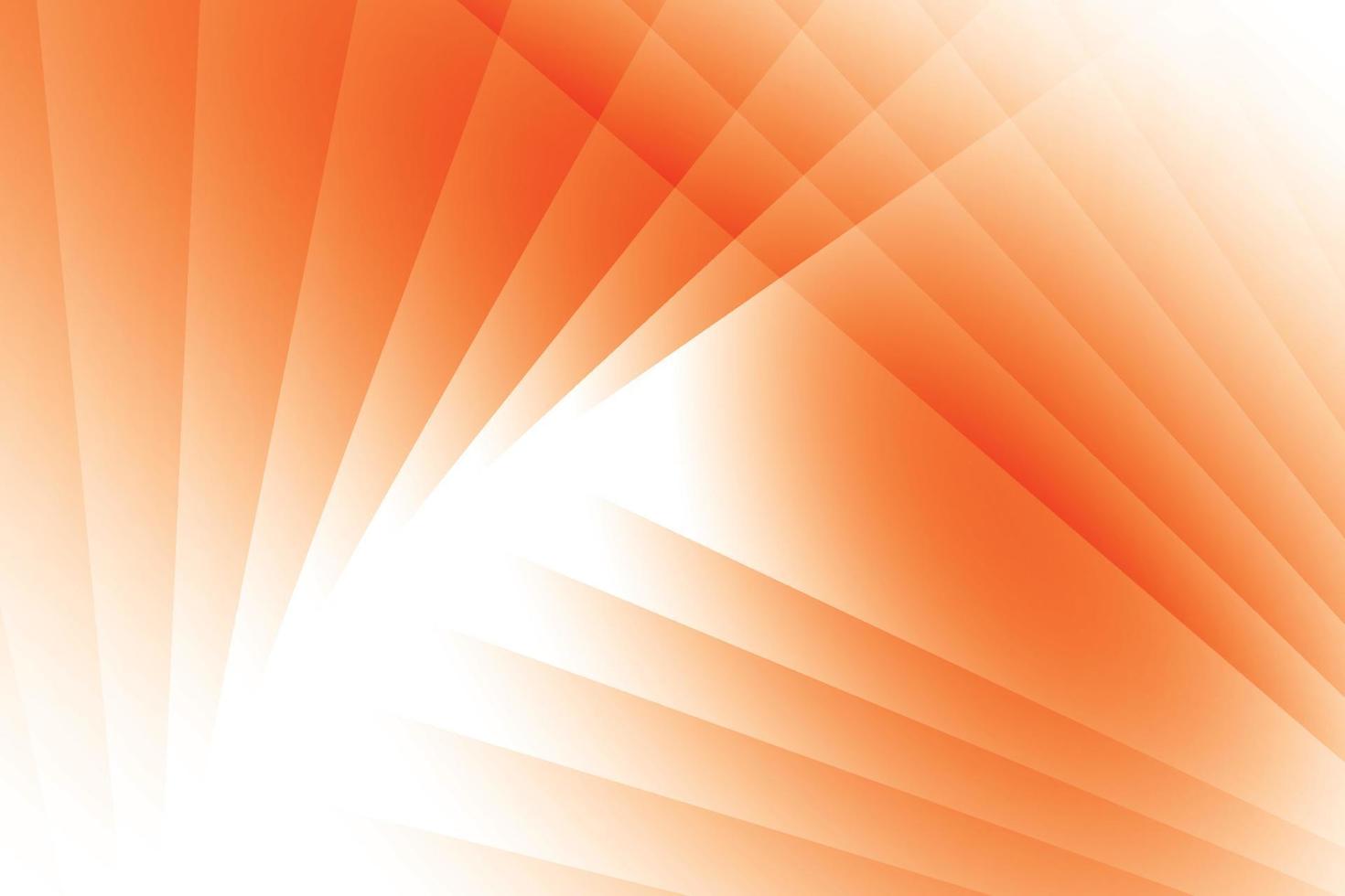 abstrakter orangefarbener und weißer Hintergrund mit geometrischer Dreiecksform. Vektor-Illustration. vektor