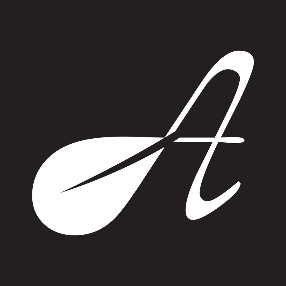 bokstaven en logotyp ikon designmall element - illustration vektor