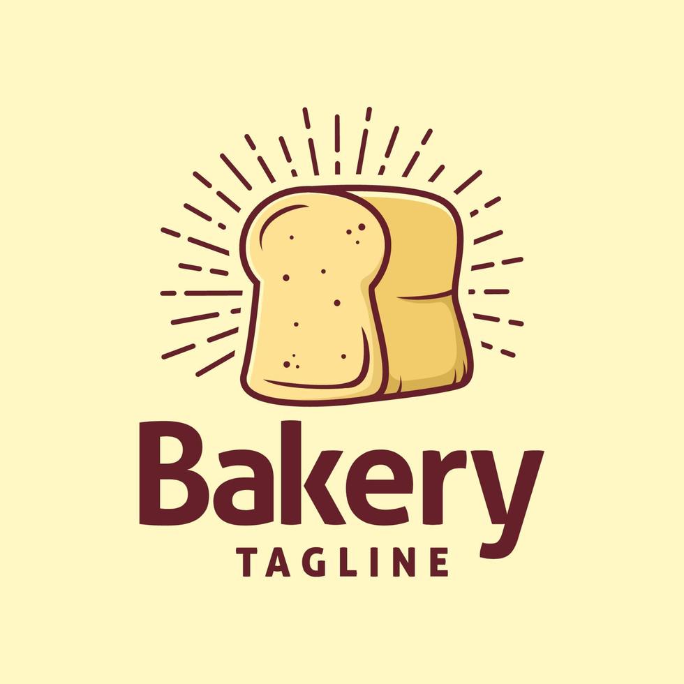 Bäckerei-Logo-Vorlage, geeignet für Restaurant- und Café-Logo vektor