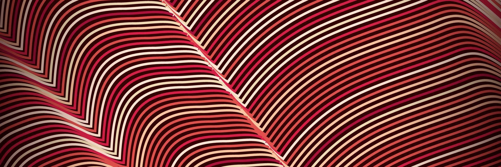 banner våg linjer mönster en abstrakt randig bakgrund, vektor
