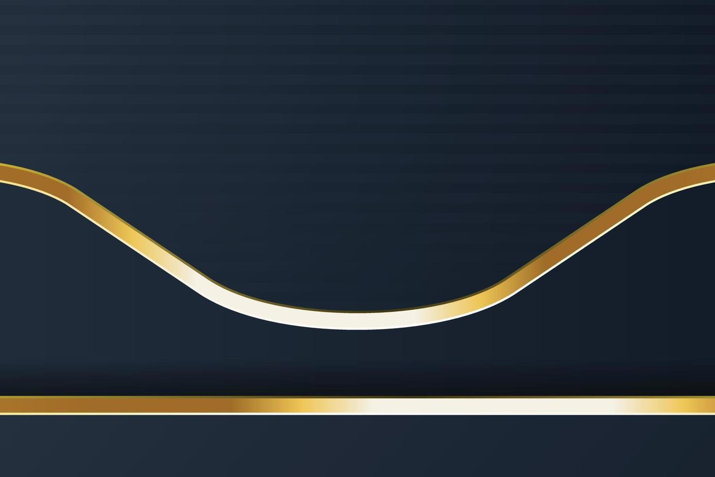 Goldbanner-Design mit minimalistischem Goldluxus im modernen Stil vektor