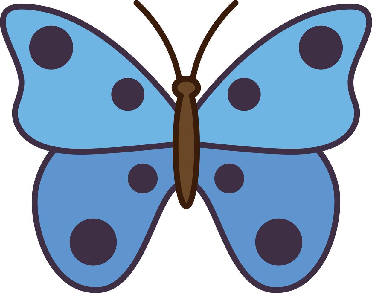 Schmetterling Insekt gefüllt Umriss Symbol Vektor