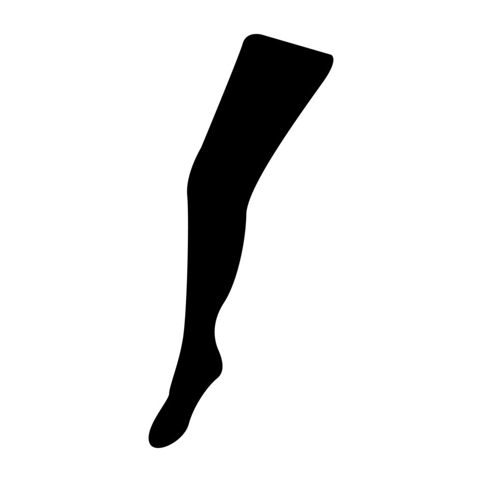 schwarzes Symbol für das Bein der Schönheit. vektor