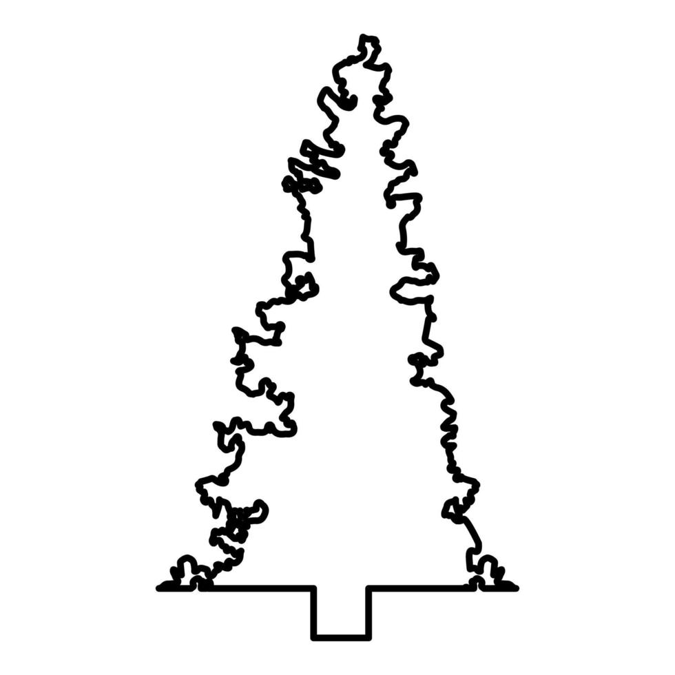 gran jul barrträd gran tallskog vektor