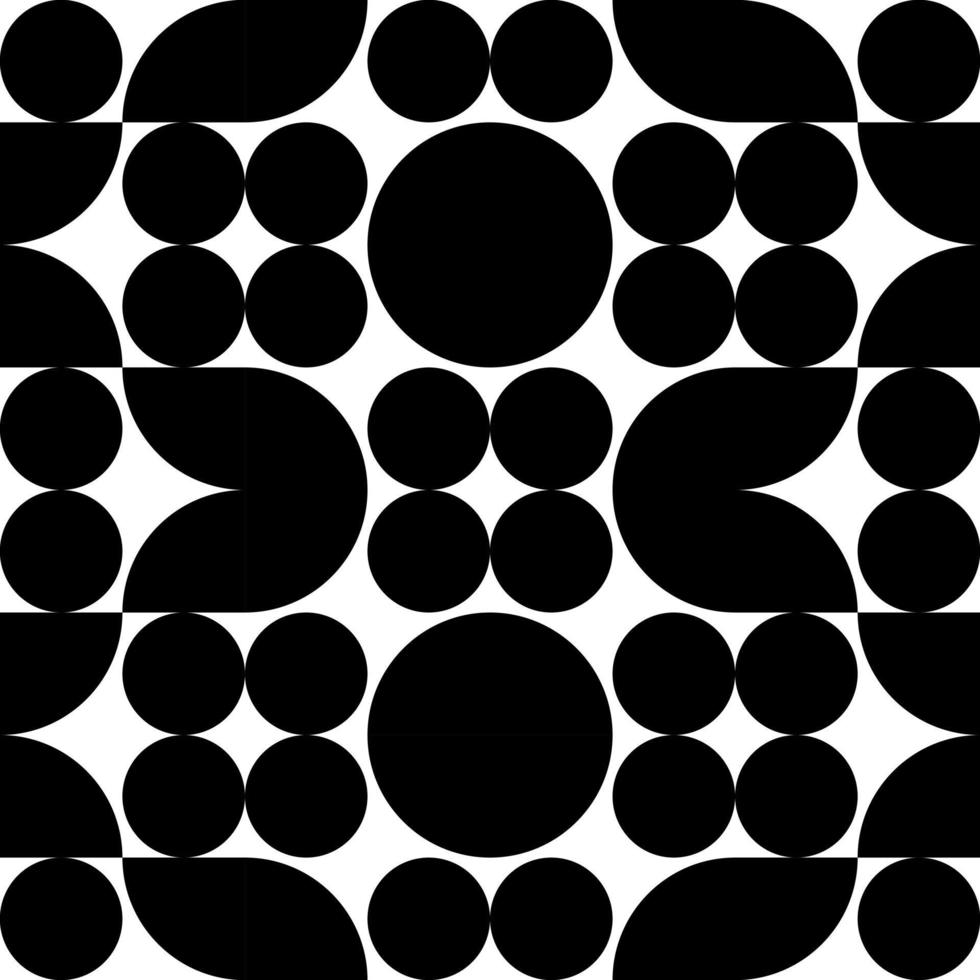 svarta abstrakta former kakel sömlösa mönster perfekt för bakgrund eller tapeter vektor