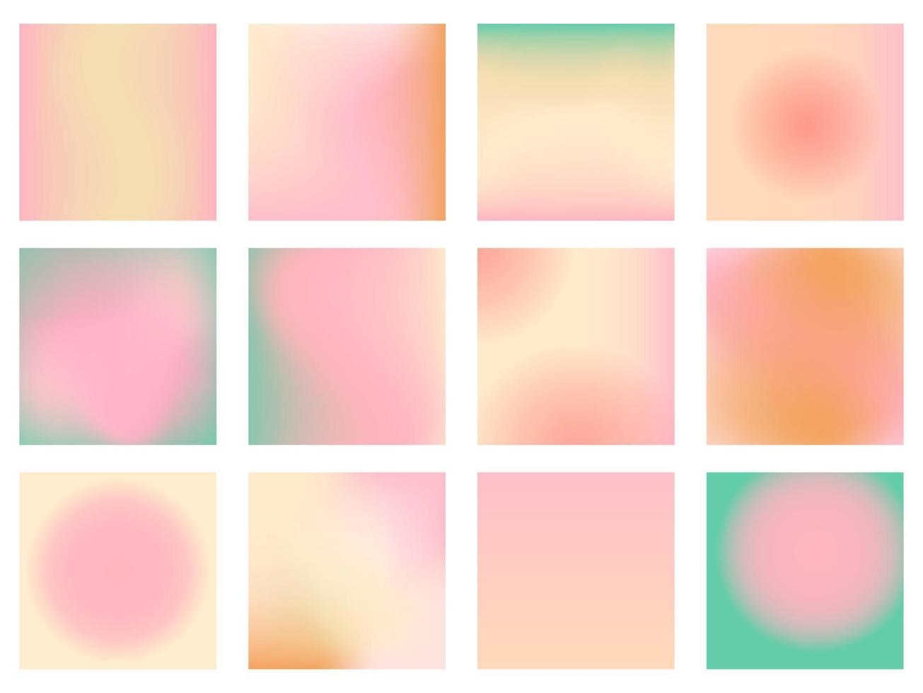 Social-Media-Hintergründe mit abstraktem Farbverlaufsdesign vektor
