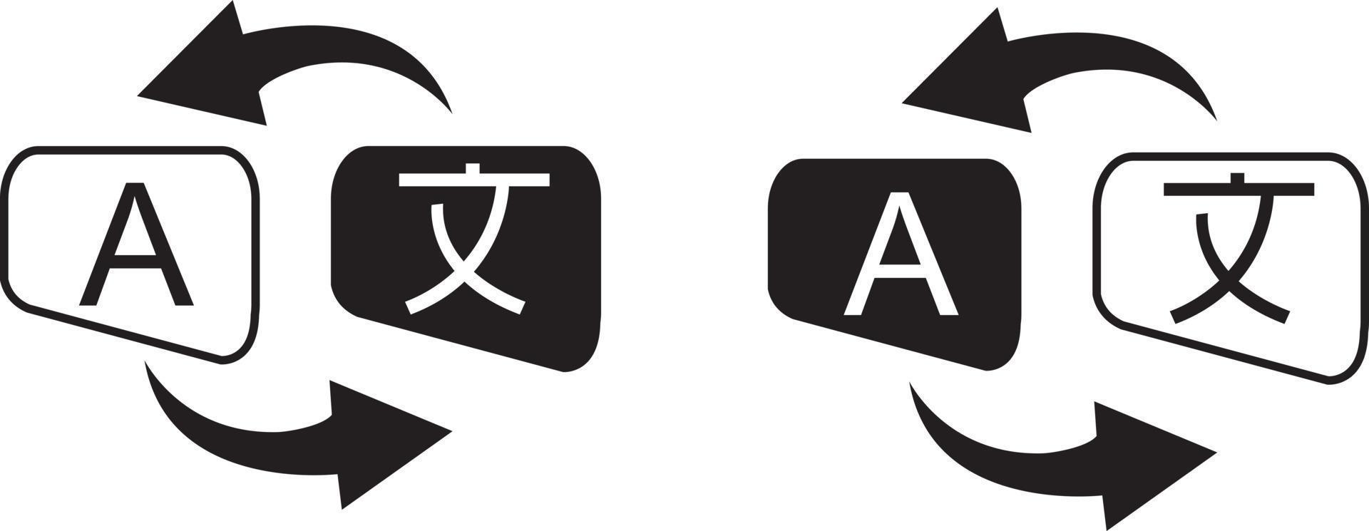 skriva översätta ikon logotyp. linje illustration av att skriva översätta eller tolka vektor ikon för webbdesign