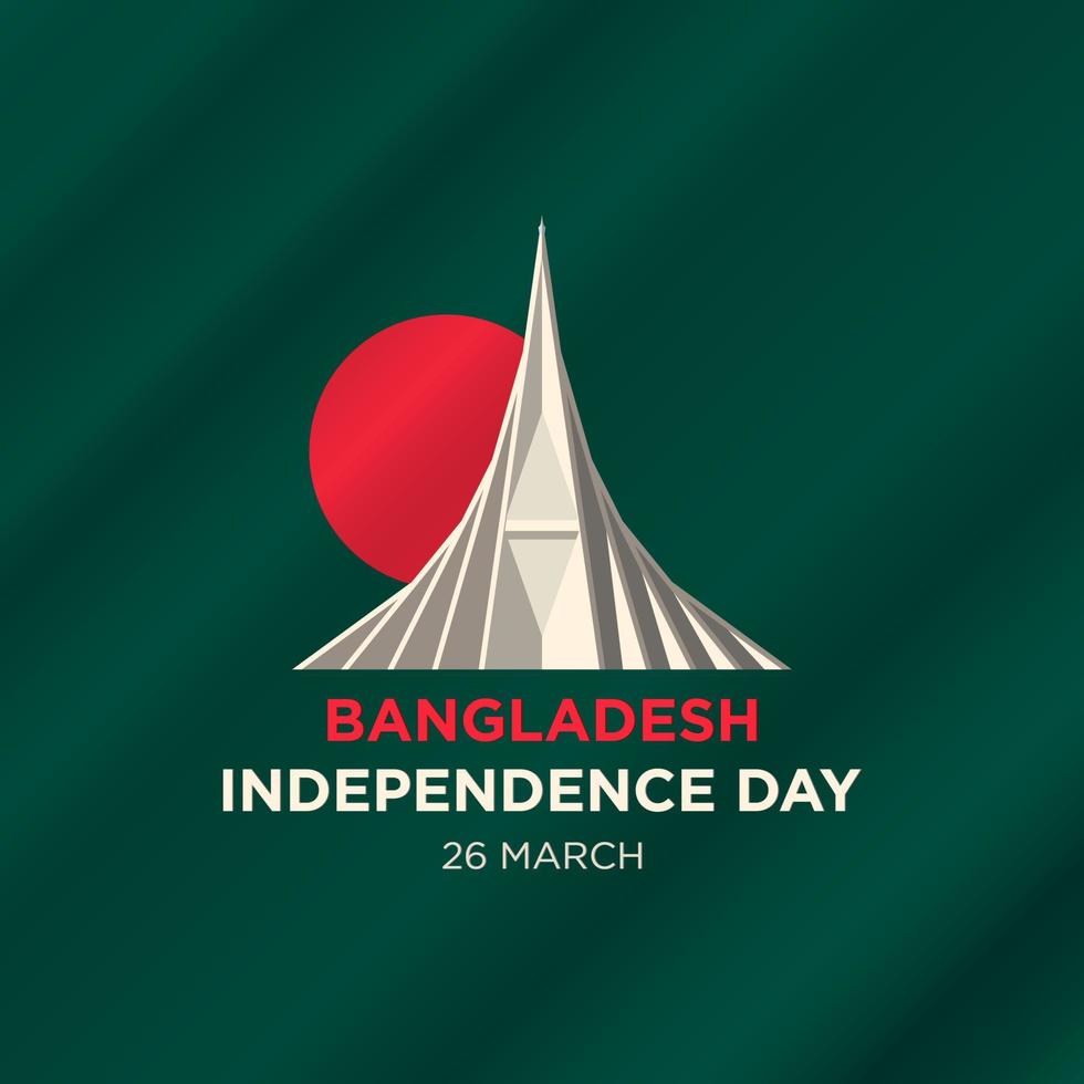 bangladesch unabhängigkeitstag hintergrund. Vektor-Illustration. vektor