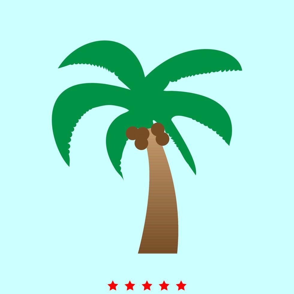 Palme ist das Symbol. vektor