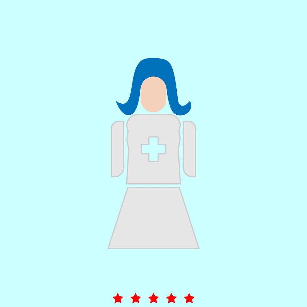 sjuksköterska det är ikonen. vektor