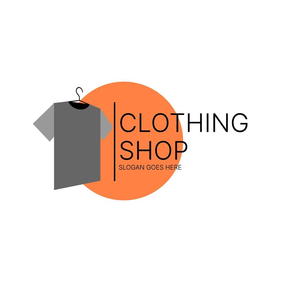 klädbutik logotyp design.apparel butik tecken vektor